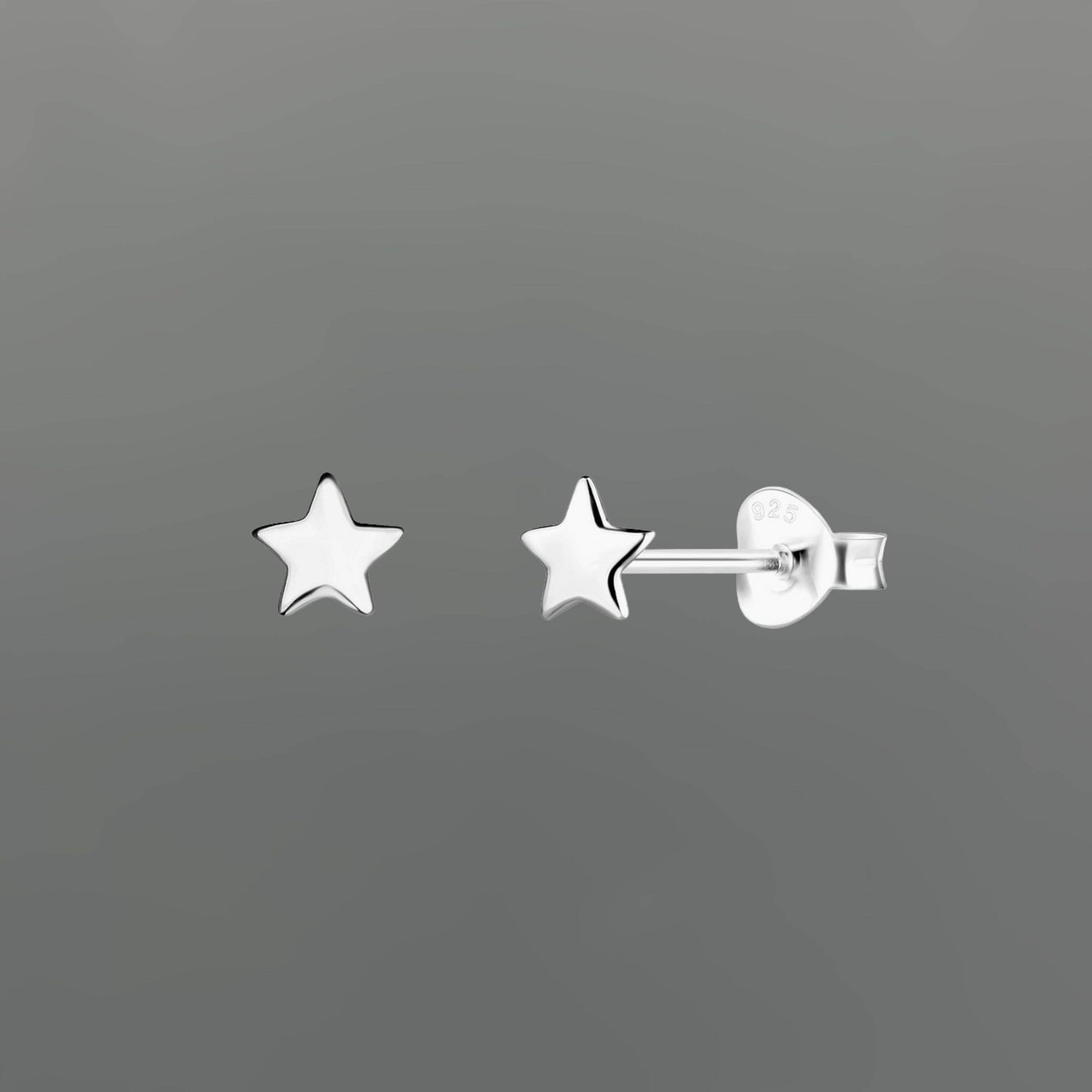 Twinkle Little Star Stud Earrings • Sterling Silver