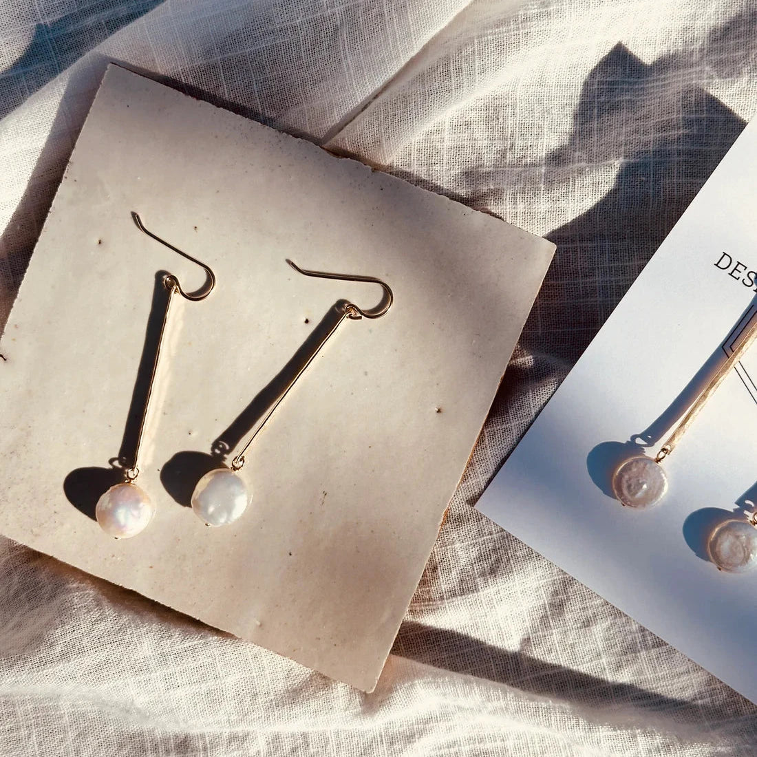 Desert Moon Design • Hula Drops Earrings • 14K Gold Fill