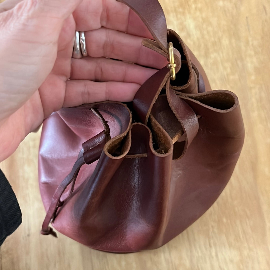Charlies Goods • Leather Bucket Bag • Bourbon