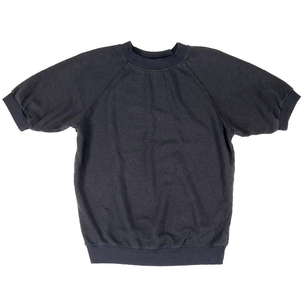 Jungmaven • Short Sleeve Raglan French Terry Fleece Sweatshirt • Washed Black