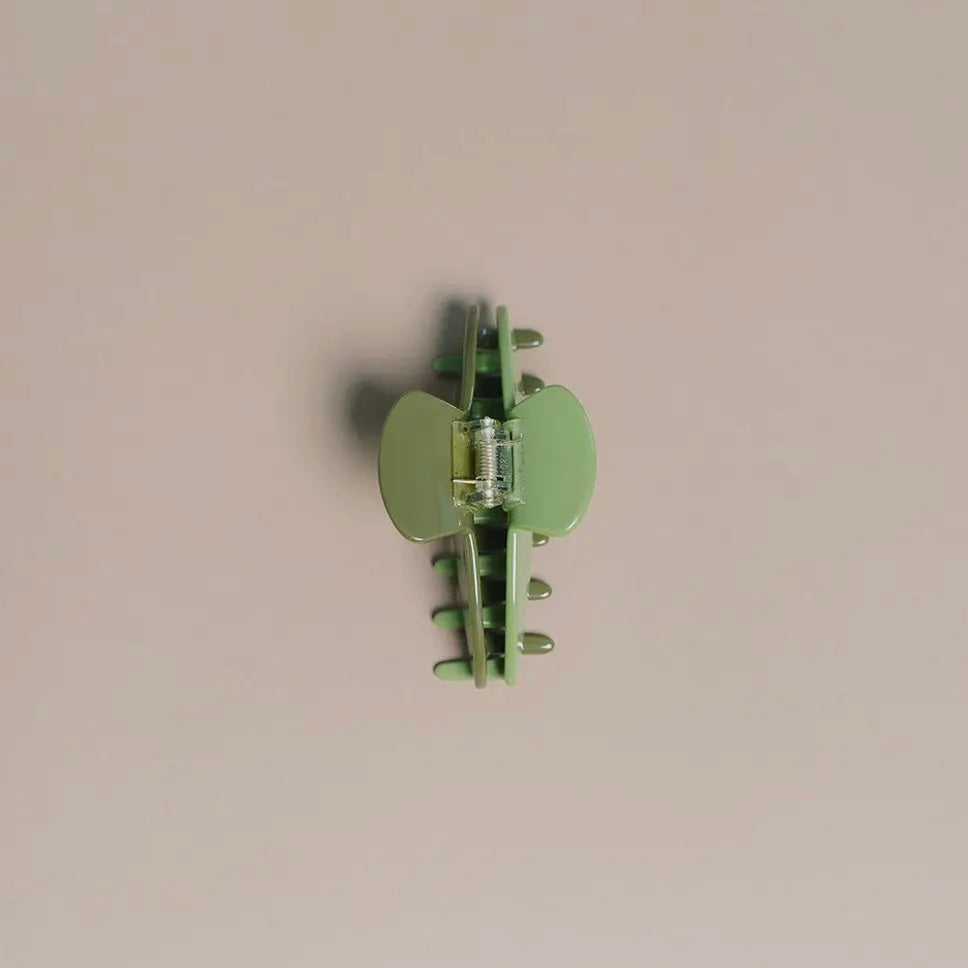 Nat + Noor • Medium Hair Claw Clip • Two Tone Pear Green