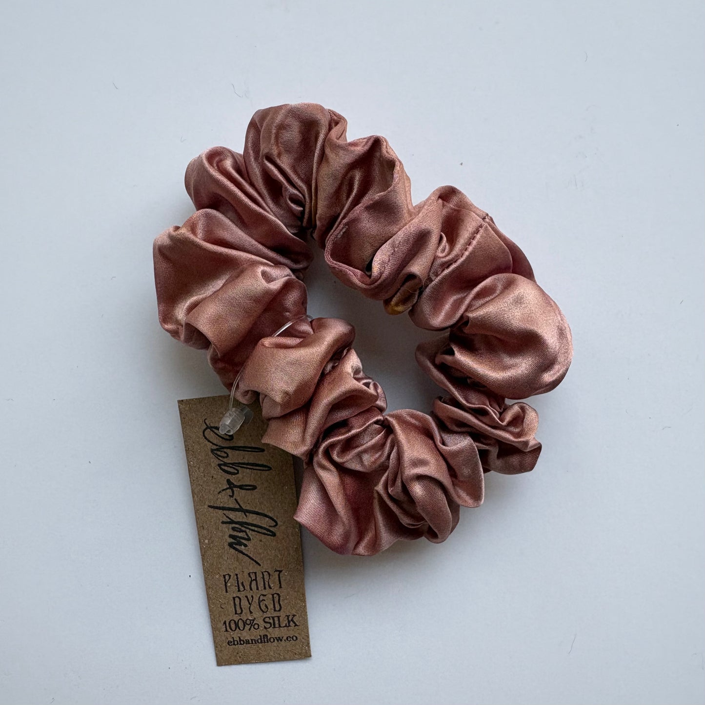 Ebb & Flow • Plant Dyed Silk Scrunchie • Gelato Pinks