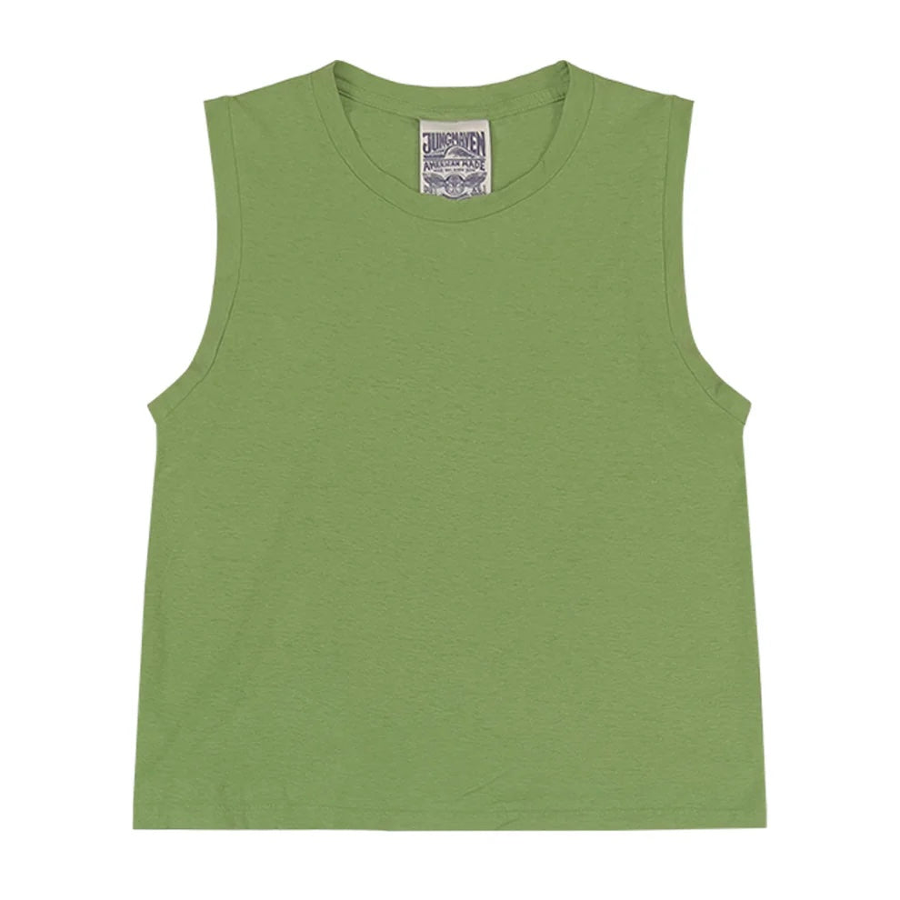Jungmaven • Hemp & Organic Cotton Pheonix Muscle Tee • Dark Match Green