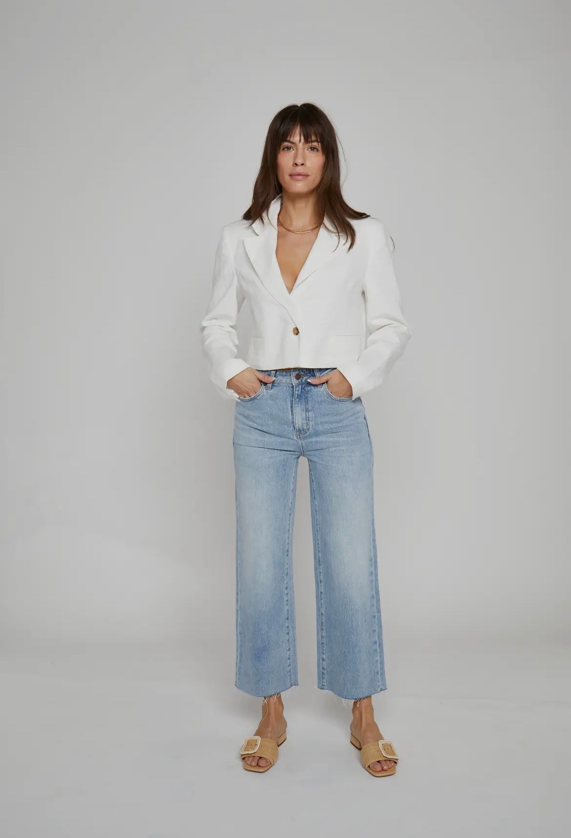 Oliver Logan • Aberdeen High Rise Jean• Light Indigo Wash