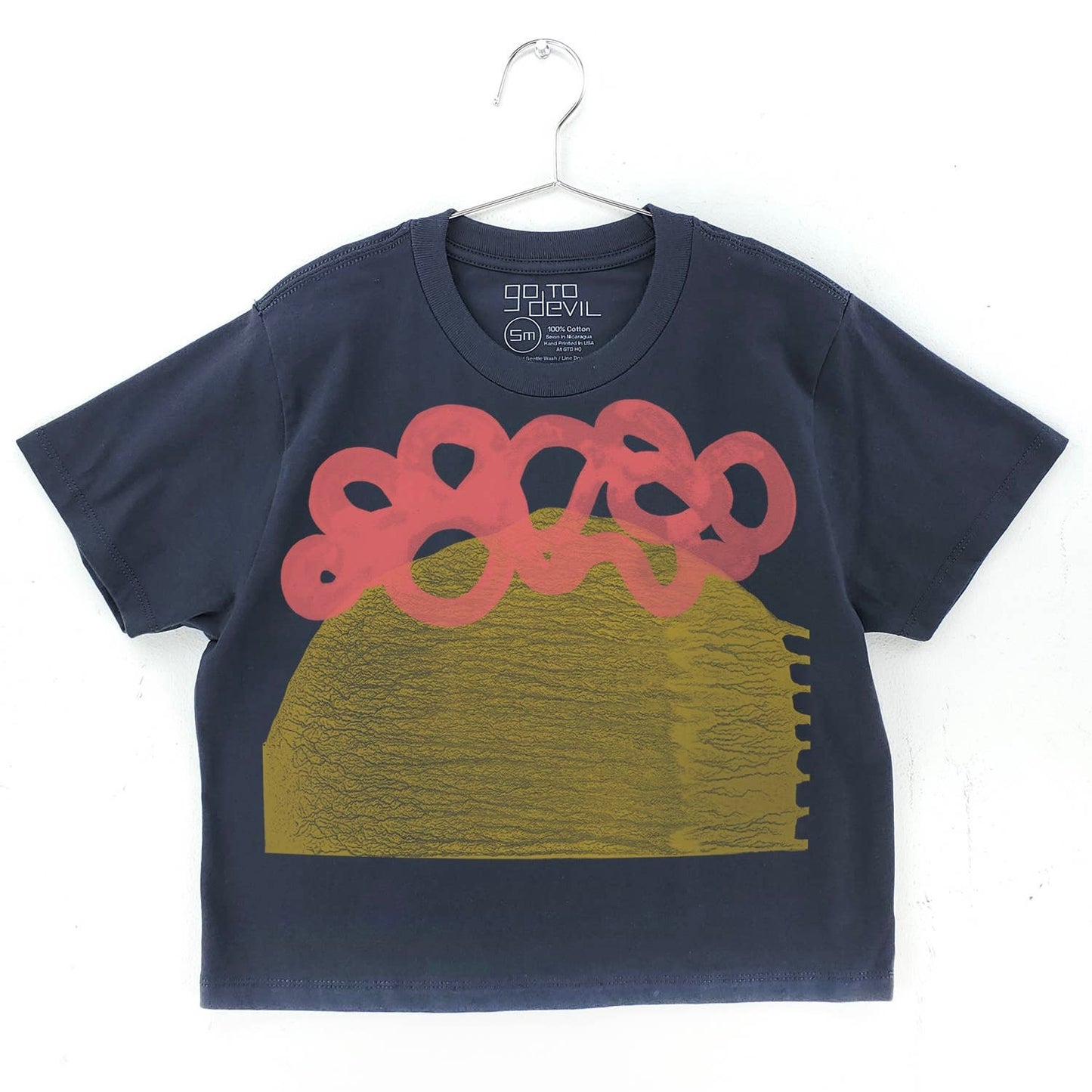 Heavyweight Boxy Crop Tee • Wander • Black Licorice