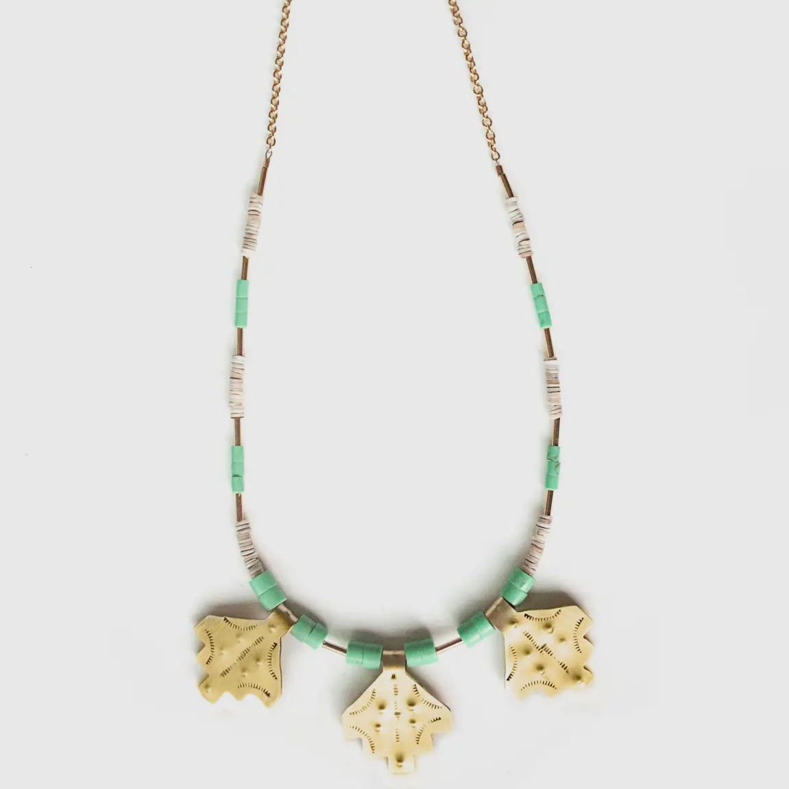 Lunasol • Yuma Necklace • Brass