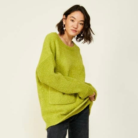 Kilkea Sweater • Chartreuse