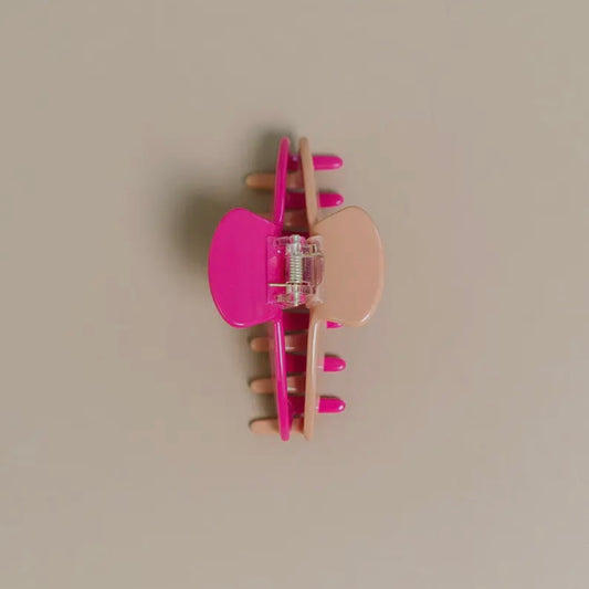 Nat + Noor • Medium Hair Claw Clip • Two Tone Dragon Fruit Pink