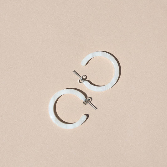 Nat + Noor • Alba Hoops • Shell