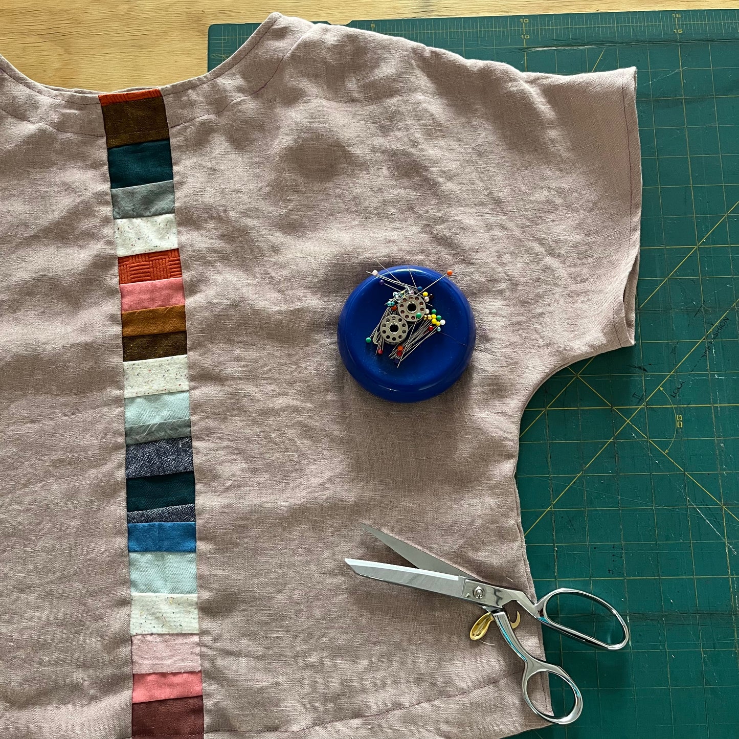 Terra • Handmade Loose Fit Linen Top • Lavender Dusty Purple