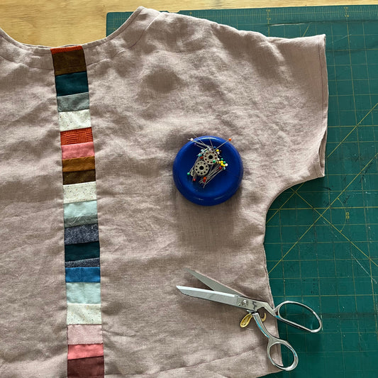 Terra • Handmade Loose Fit Linen Top • Lavender Dusty Purple