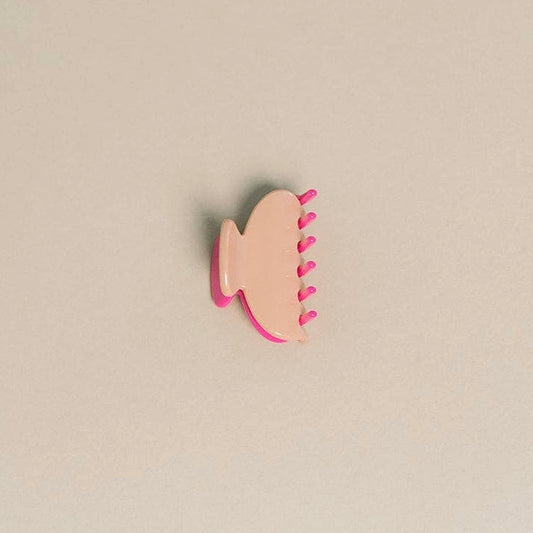 Nat + Noor • Small Hair Claw Clip • Two Tone Dragon Fruit Pink