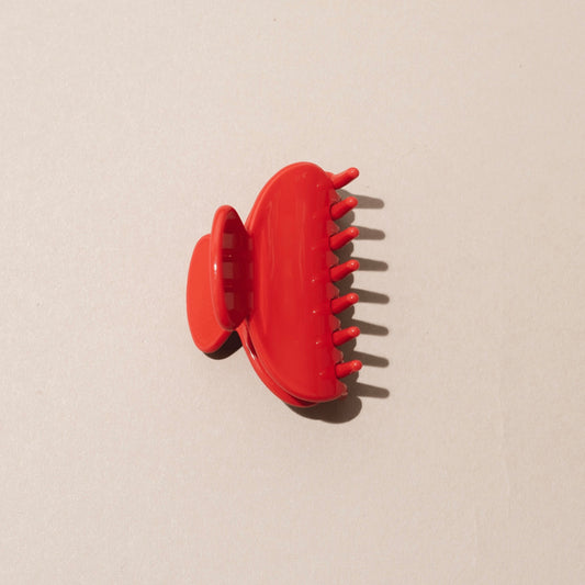 Nat + Noor • Small Hair Claw Clip • Cherry Red