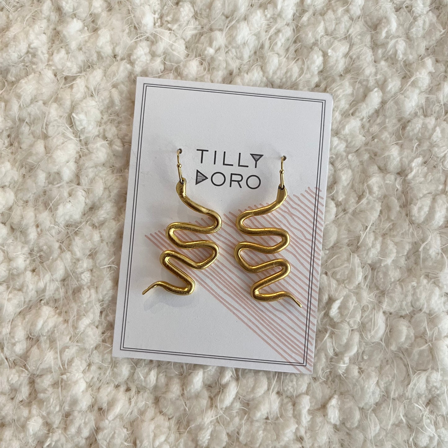 Tilly Doro • Serpent Dangle Earrings • Gold