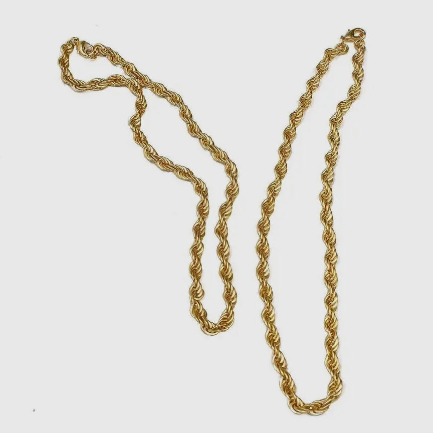 Dea Dia • Grandma’s Gold Rope Chain Necklace • 18K Gold Fill