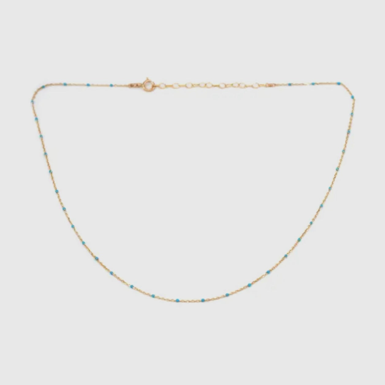 Dainty Enamel Choker Necklace • 14K Gold Fill • Pick Your Color