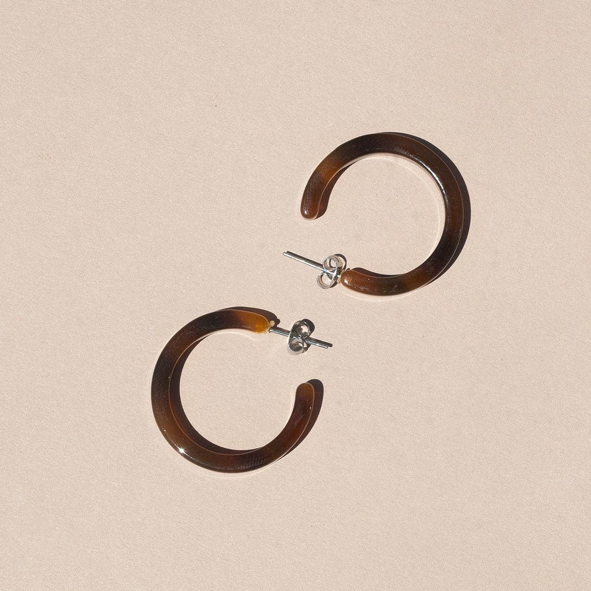 Nat + Noor • Alba Hoop Earrings • Espresso Brown