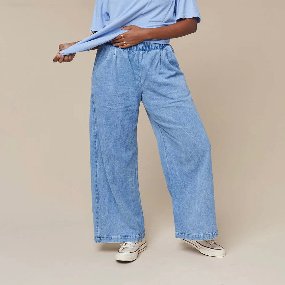 Jungmaven • Disco Wide Leg Denim • Light Wash
