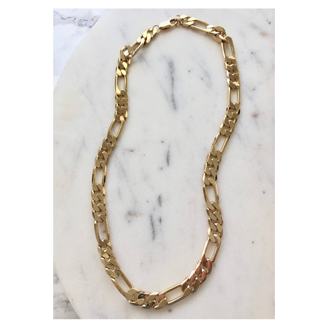 Eve Chunky Figuaro Chain Necklace • 14K Gold Fill