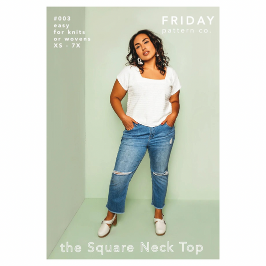 Friday Pattern Co. • Square Neck Top Sewing Pattern