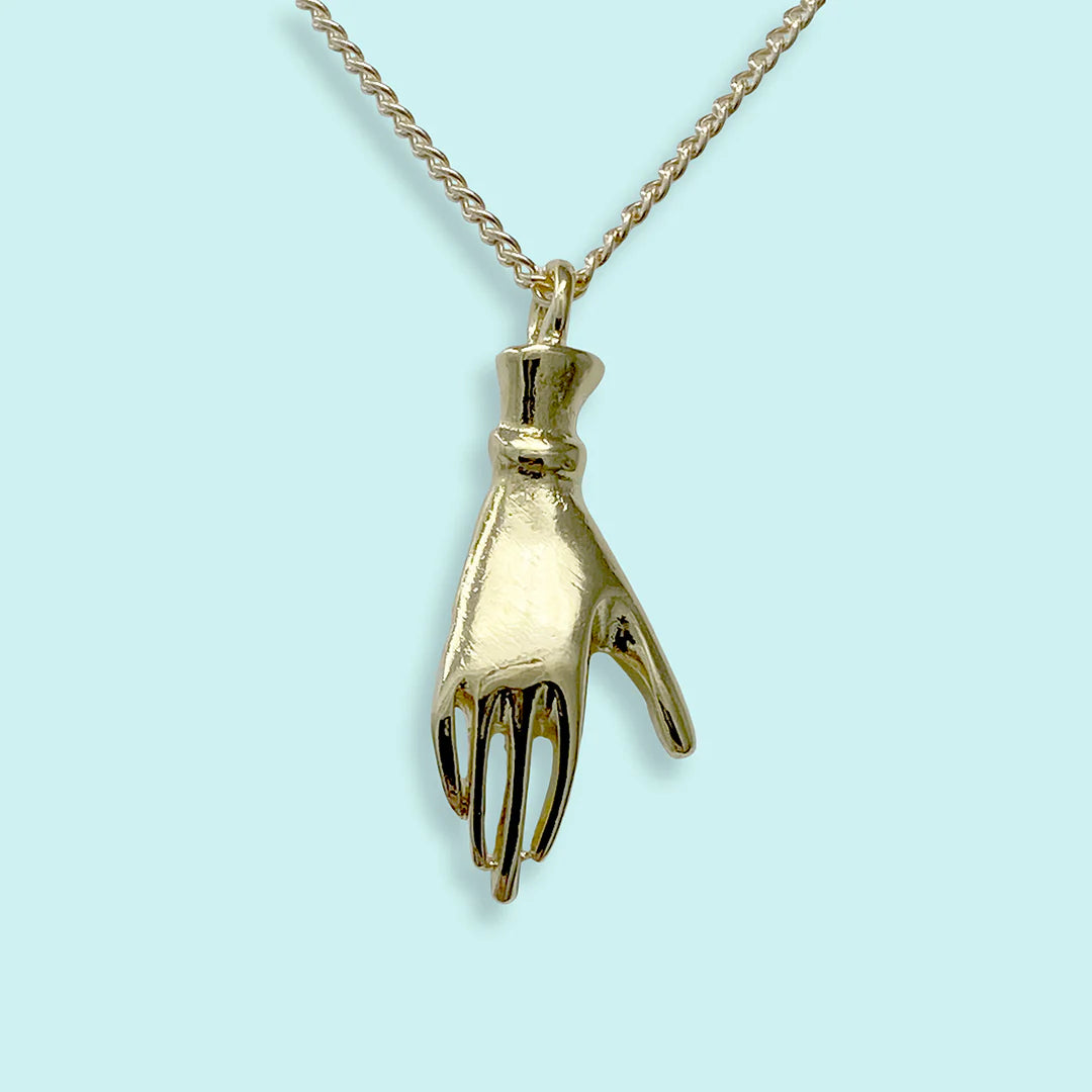 Ornamental Things • Delicate Touch Hand Necklace • Gold