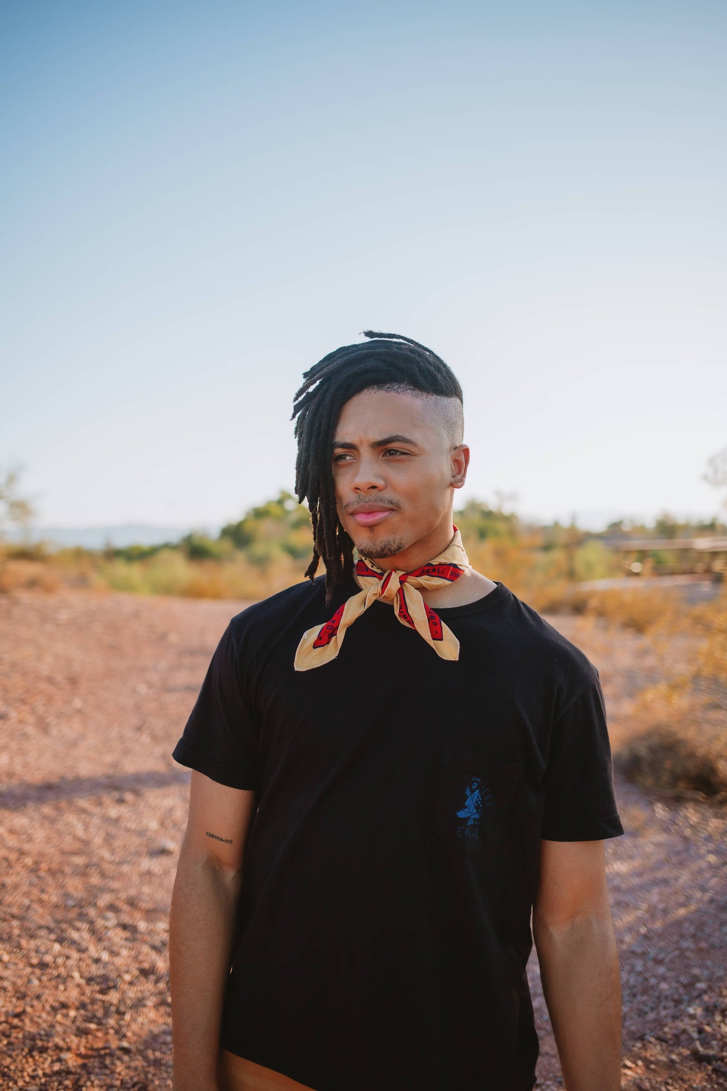 Organic Cotton Bandana • Together • Orange Tan