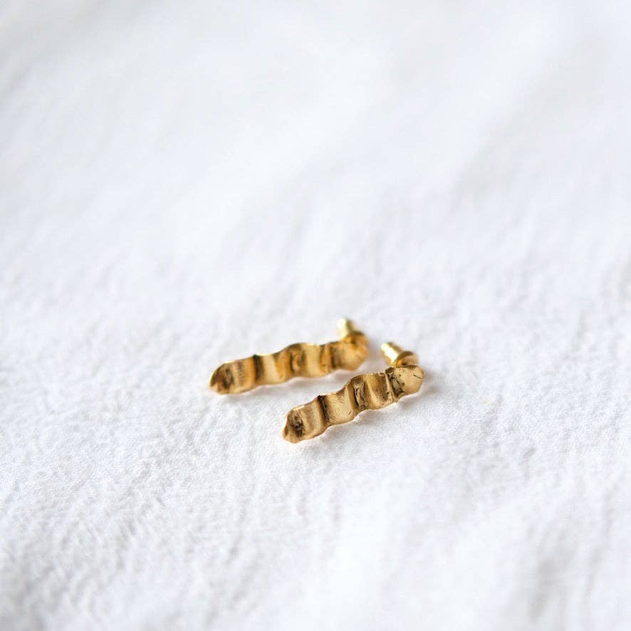 Tilly Doro • Wave Stud Earrings  • Gold