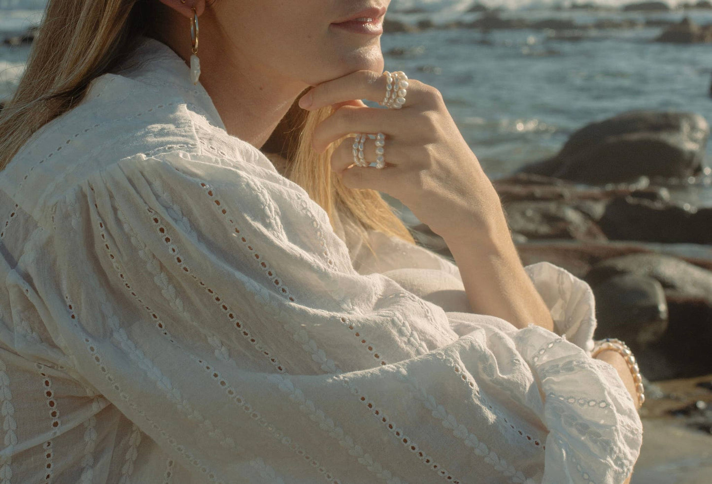 Mini Aria Pearl Ring