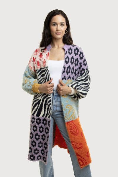 Saachi • Soft Multi Patterned Cardigan