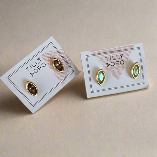 Tilly Doro • Marquis Studs • Aqua