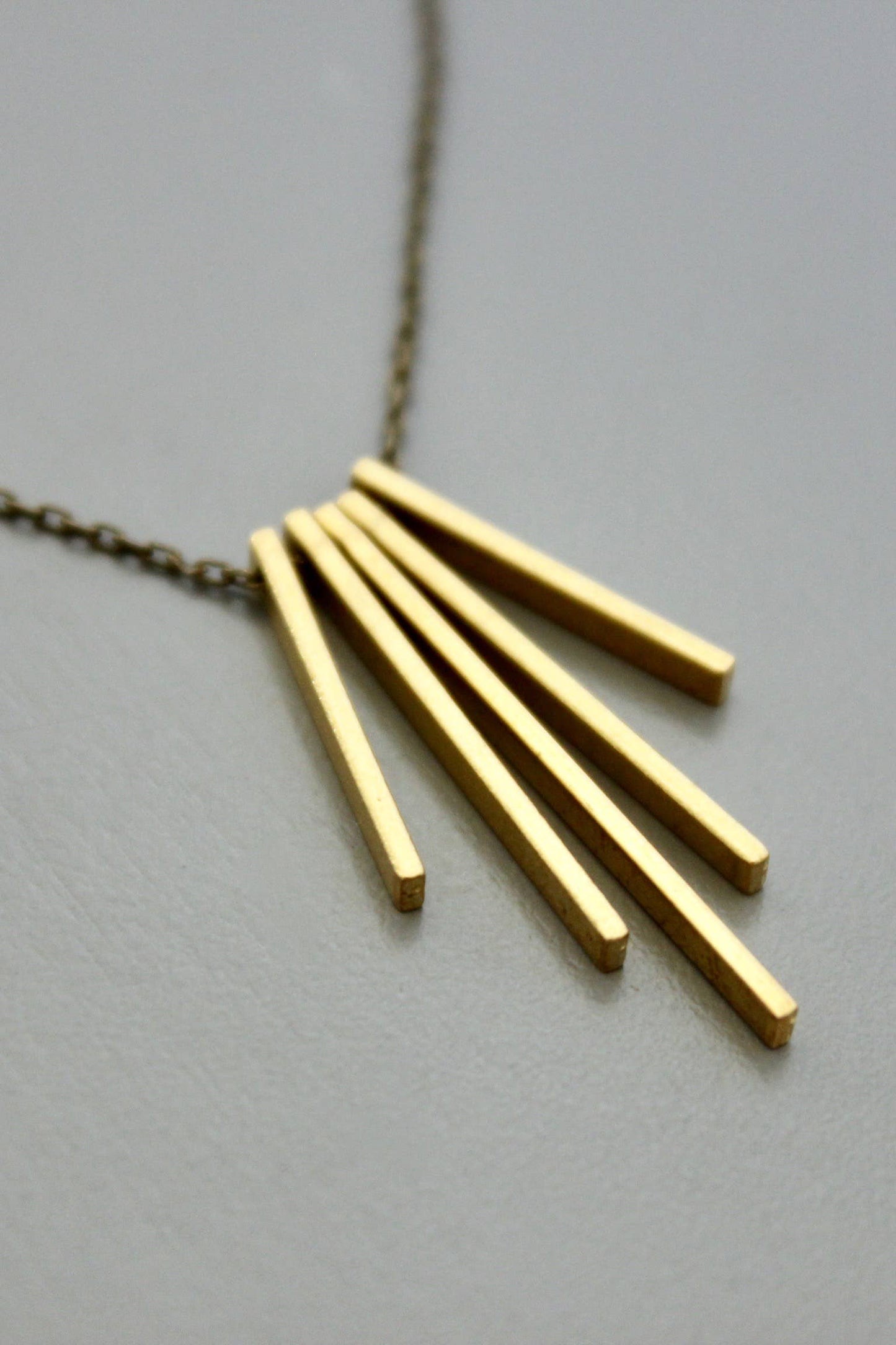 Sunburst Necklace Brass
