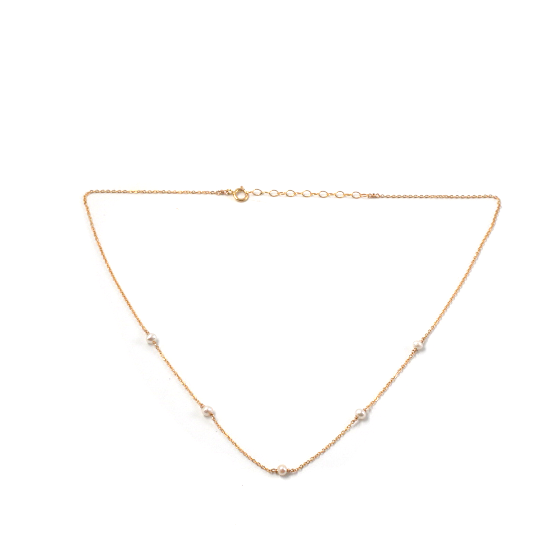 Cloe Pearl Necklace • 14K Gold Fill