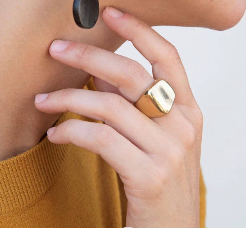 Abstract Ring • Recycled Brass