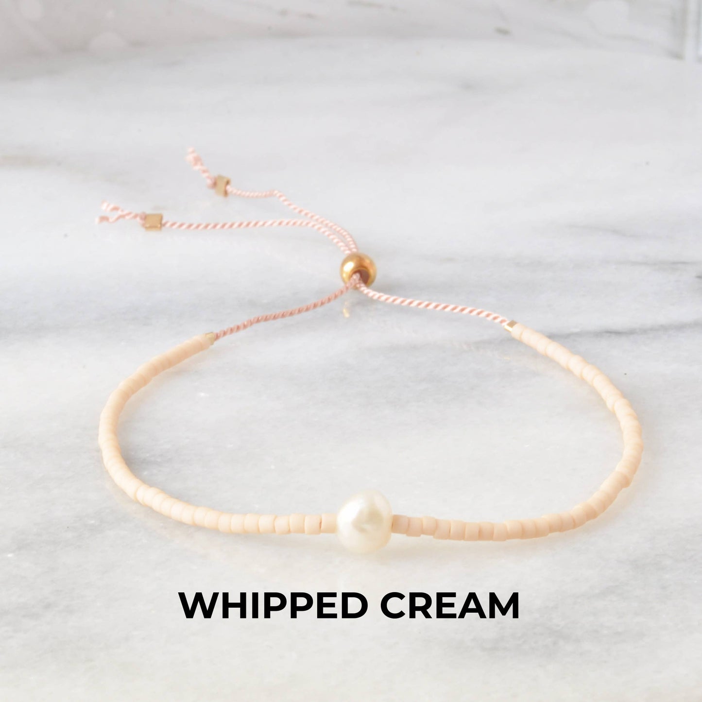 Pearl Accent Beaded String Bracelets • Pick Your Color