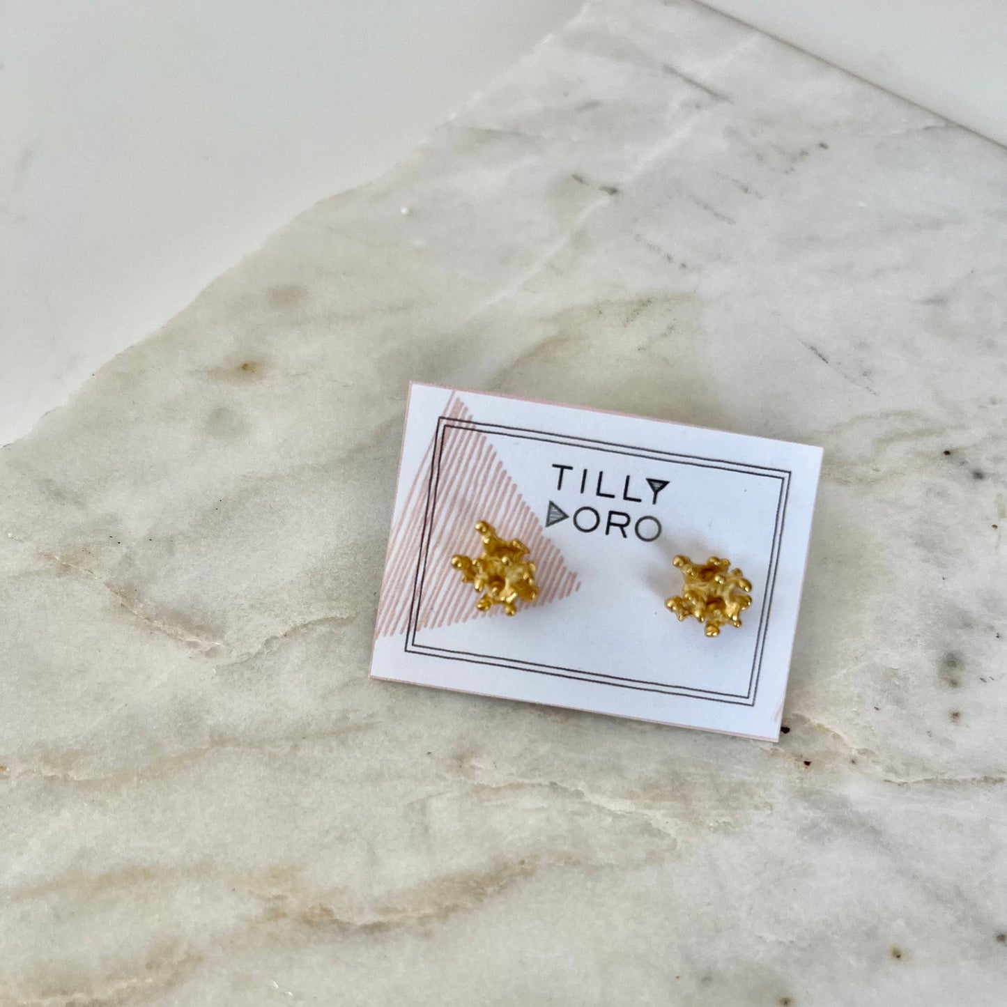 Tilly Doro Spark Stud Earring Gold