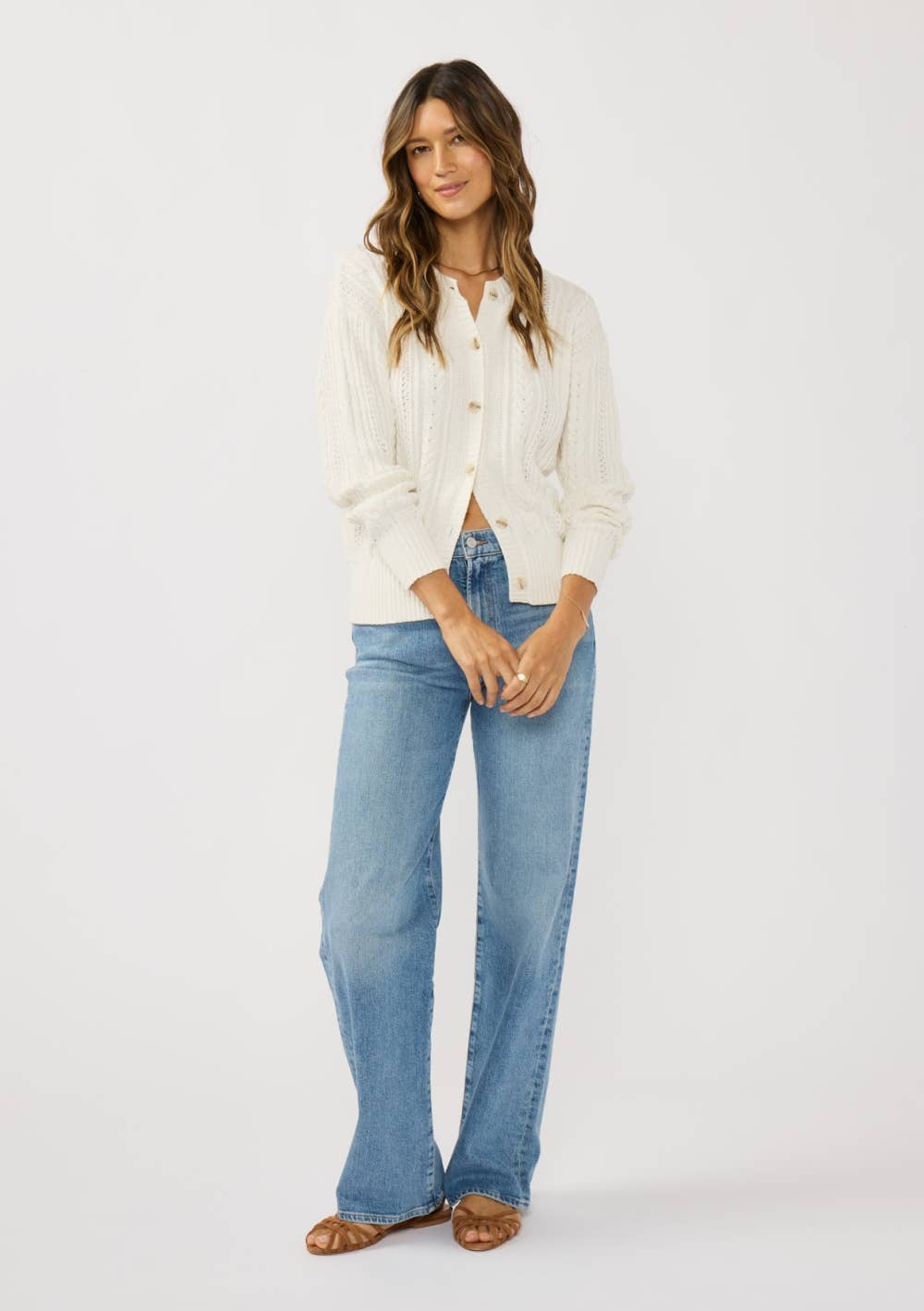 Cotton Cardigan • White