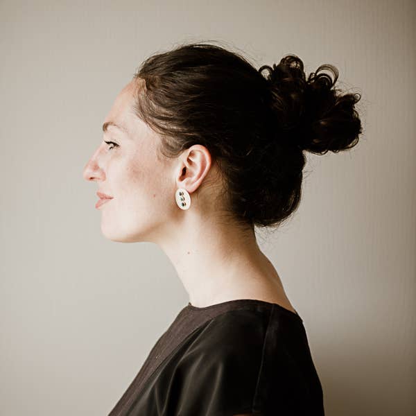Common Form • Gallatin Stud Earrings • Brass & Turquoise