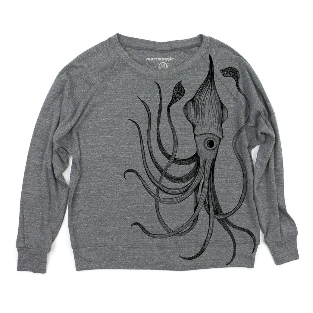 Super Maggie • Pia Tri Blend Pullover • Squid • Heather Gray