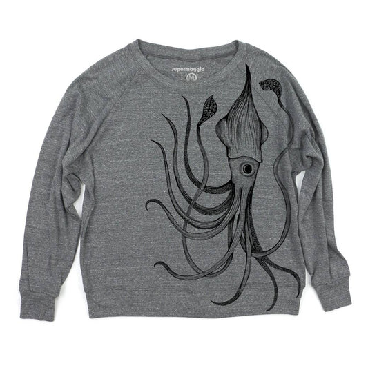 Super Maggie • Pia Tri Blend Pullover • Squid • Heather Gray