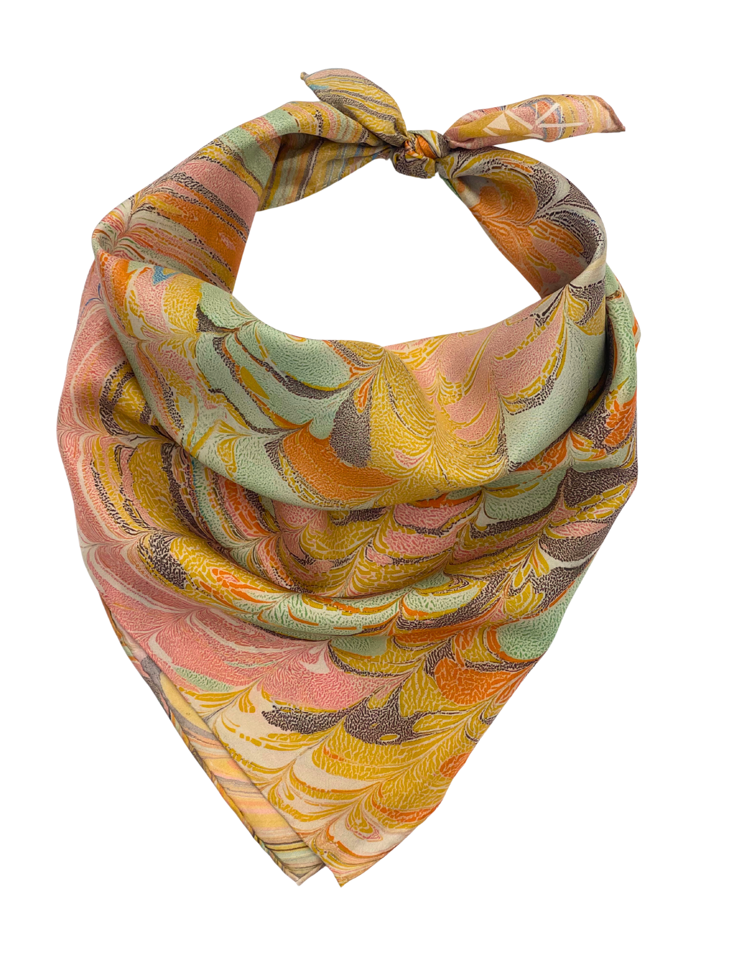 Hand Marbled Silk Bandana • Panic at the Disco