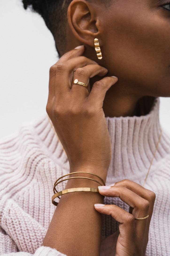 Tilly Doro • Wave Stud Earrings  • Gold
