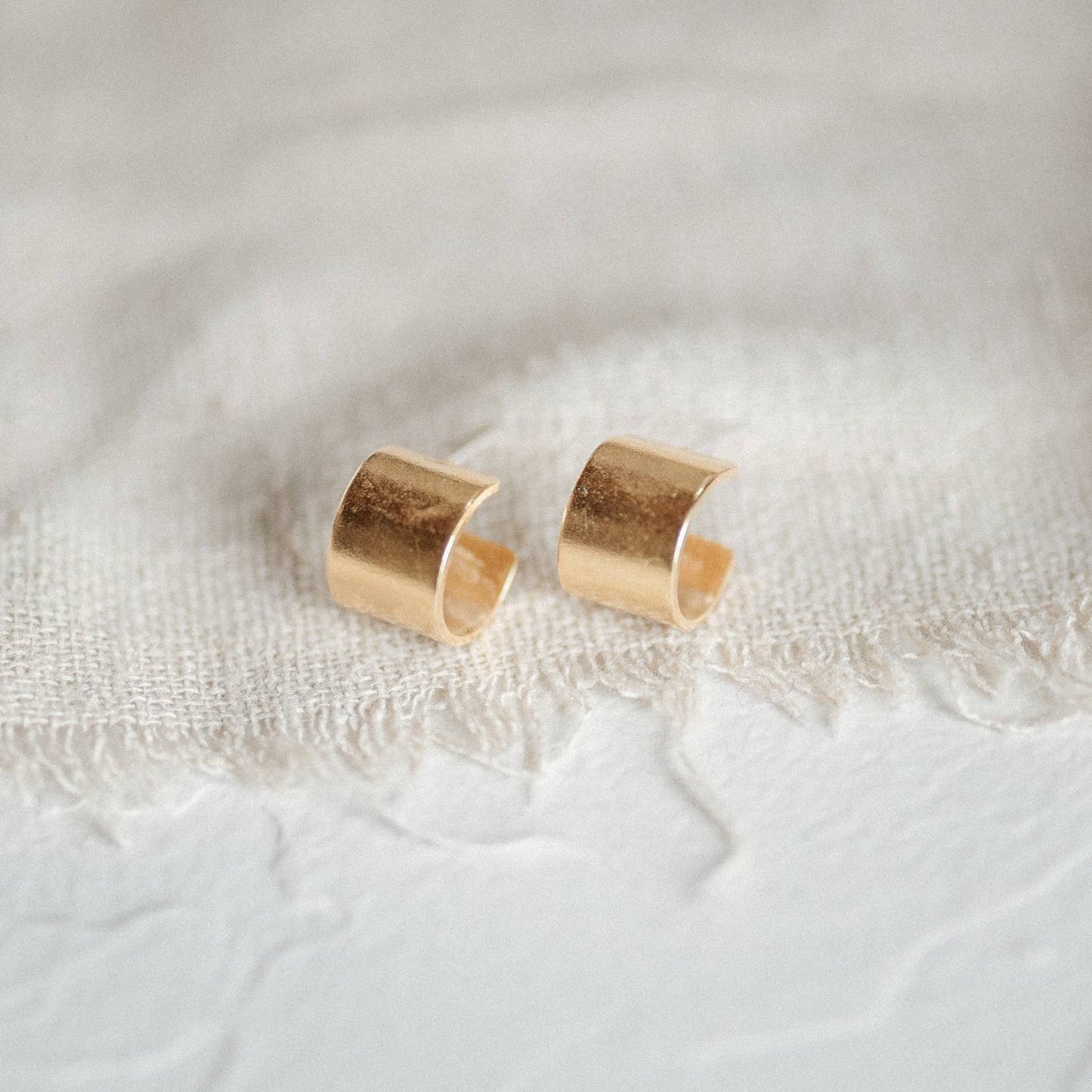 Common Form • Medium Buena Hoops • Brass