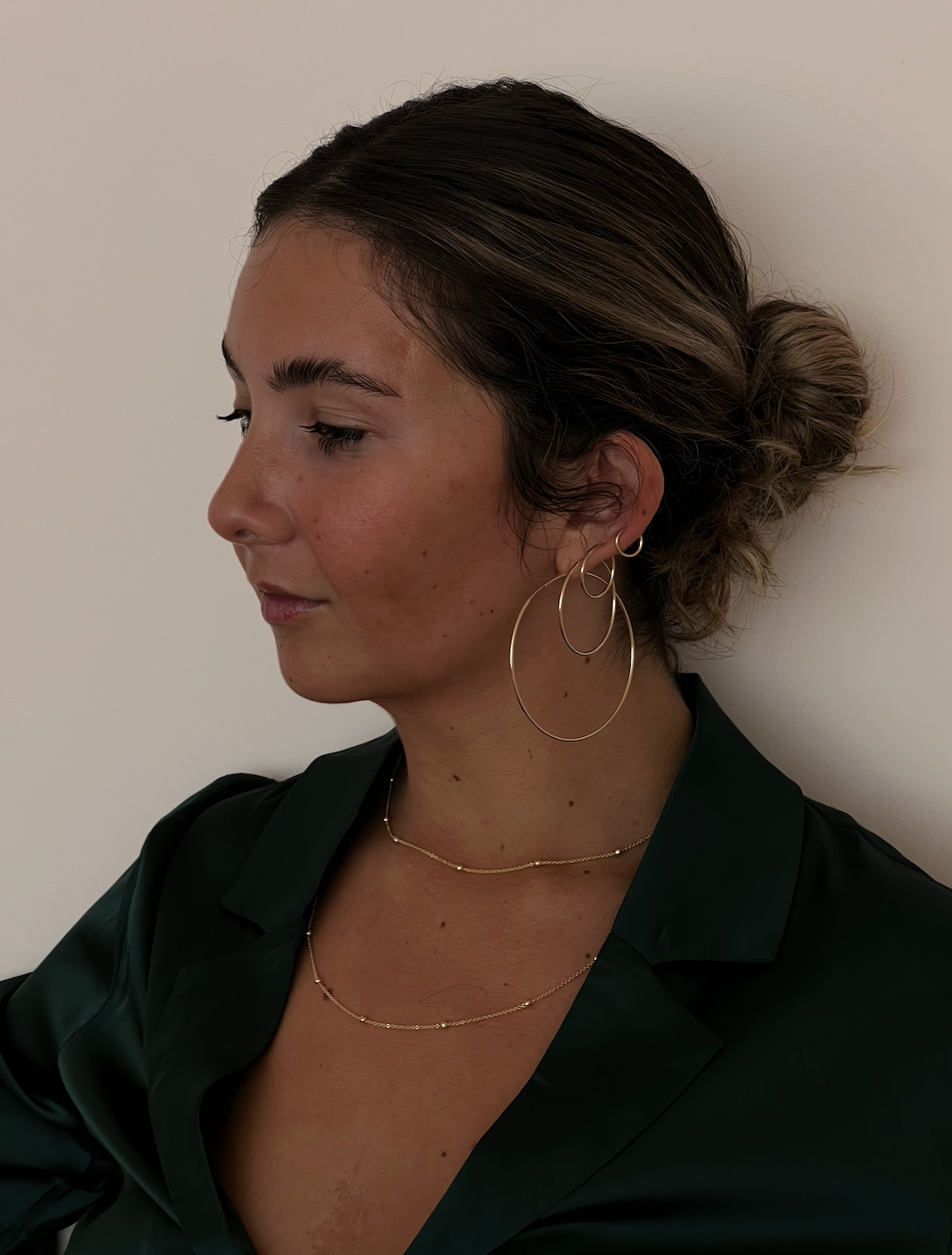 Large Gold Seamless Hoops