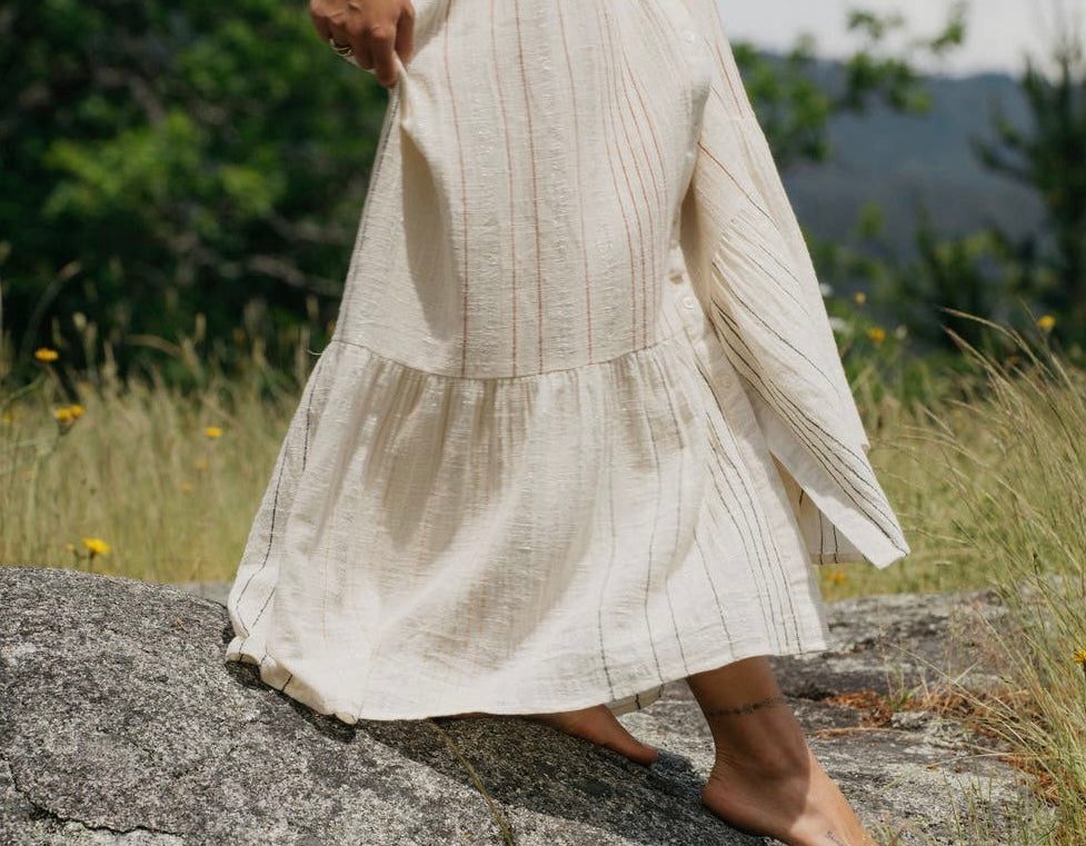 Jackson Rowe • Boho Banner Dress • Soft Cream