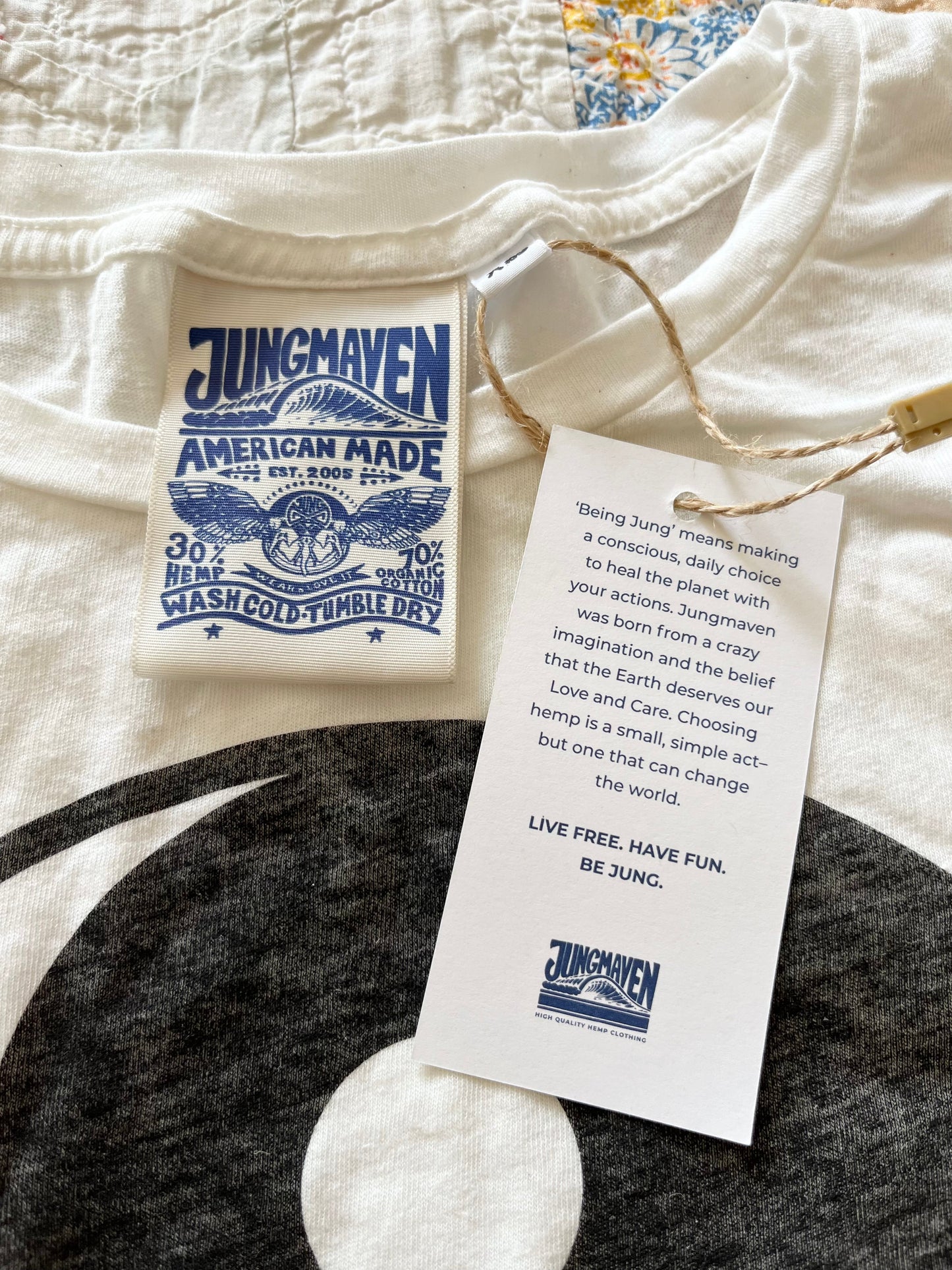 Jungmaven • Yin Yang Ojai Tee • Washed White