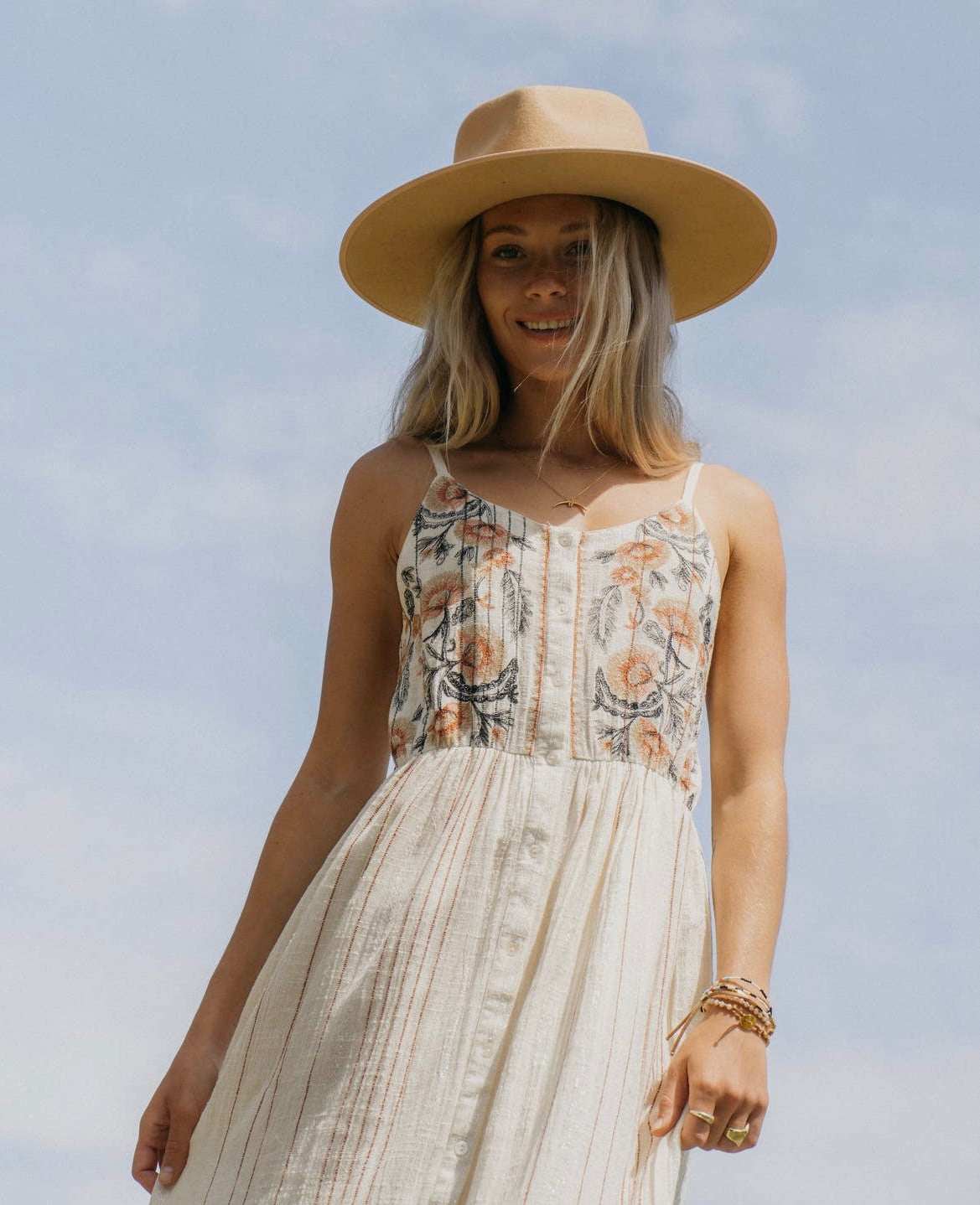 Jackson Rowe • Boho Banner Dress • Soft Cream