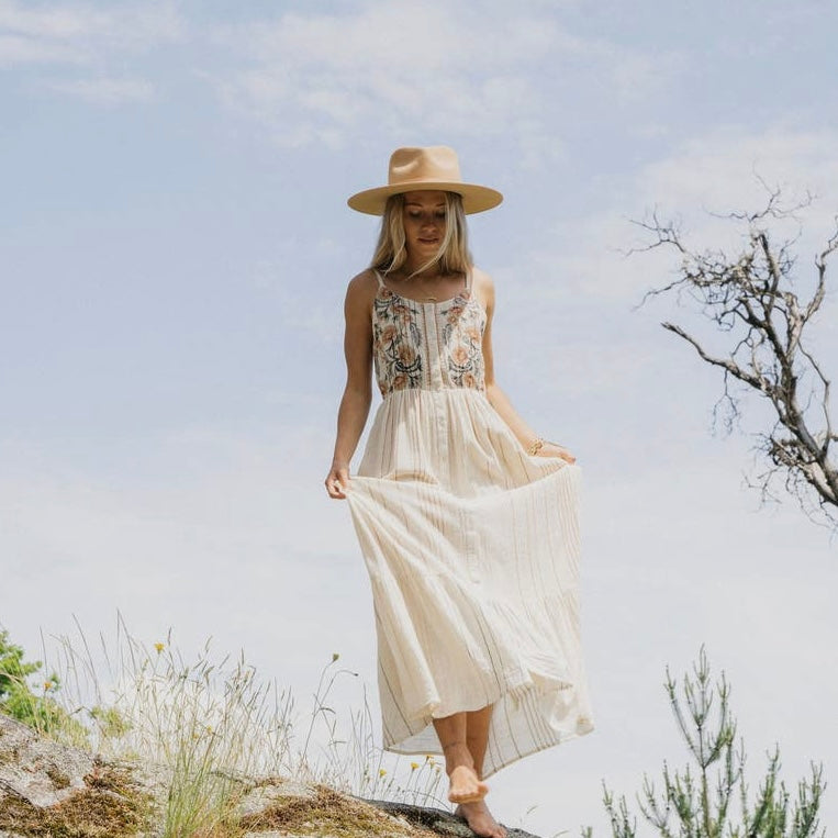Jackson Rowe • Boho Banner Dress • Soft Cream