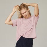 Jungmaven • Silverlake Cropped Tee • Coyote Brown
