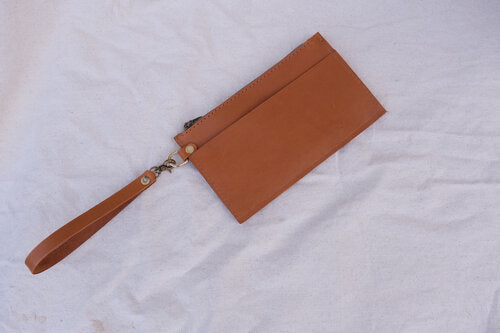 Charlie’s Goods Handmade Modern Bucket Bag Saddle Tan