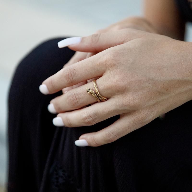 Ornamental Things • Snake Ring • Gold